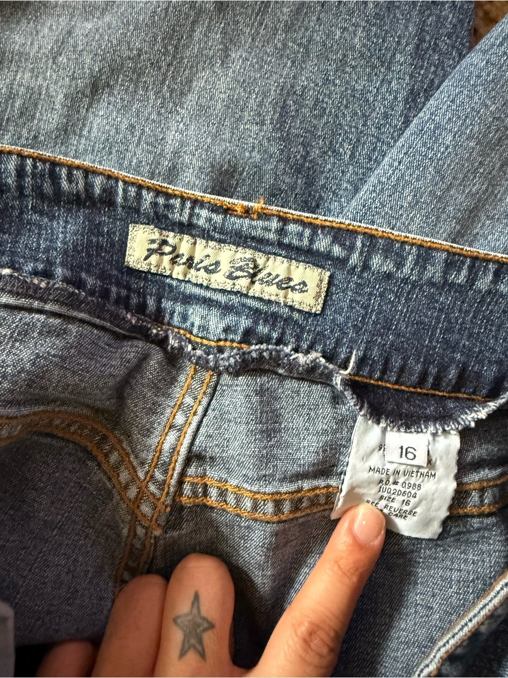 Vintage Paris blue flared jeans - Picture 5 of 5